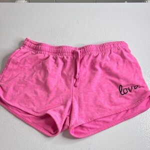 263 - Love Bright Pink Women's / Juniors  Shorts